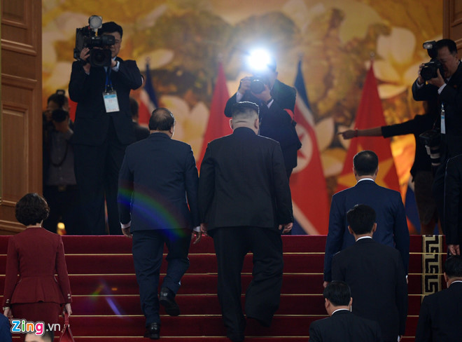 Tổng bí thư, Chủ tịch nước chủ trì tiệc chiêu đãi ông Kim Jong Un