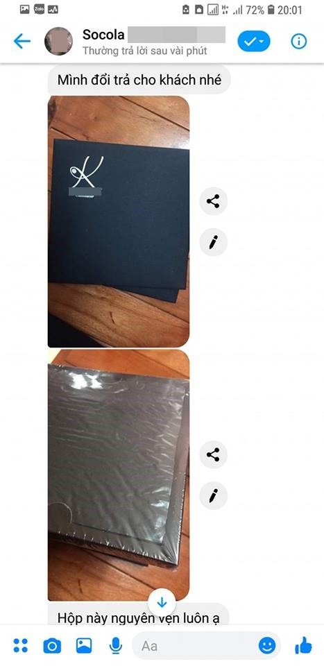 Được tặng socola xịn mà mở hộp ra nhão nhoẹt như bùn, cô gái trẻ xém xỉu khi chủ shop tuyên bố bạn gửi lại mình ăn cho