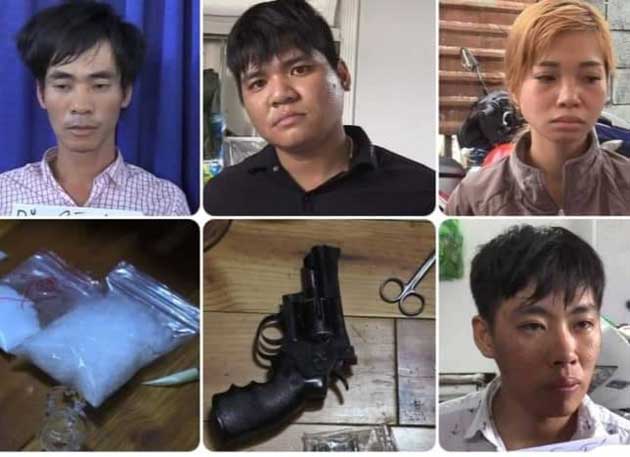 Đột kích nơi ở đầu nậu ma túy, thu giữ số lượng lớn hàng trắng và súng