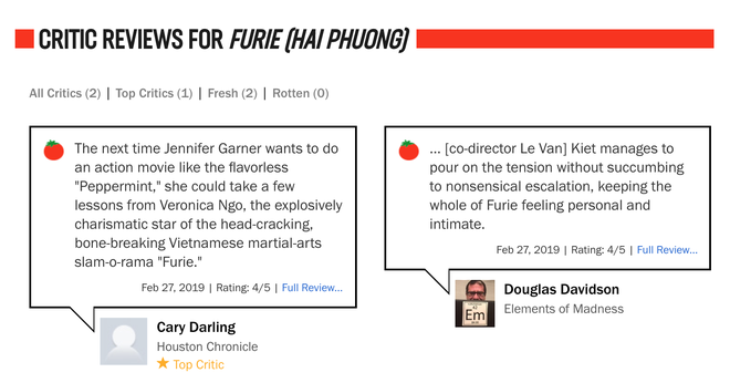 Nhà phê bình phim Mỹ đánh giá thế nào về Hai Phượng của Ngô Thanh Vân? Nhà phê bình phim Mỹ đánh giá thế nào về Hai Phượng của Ngô Thanh Vân?