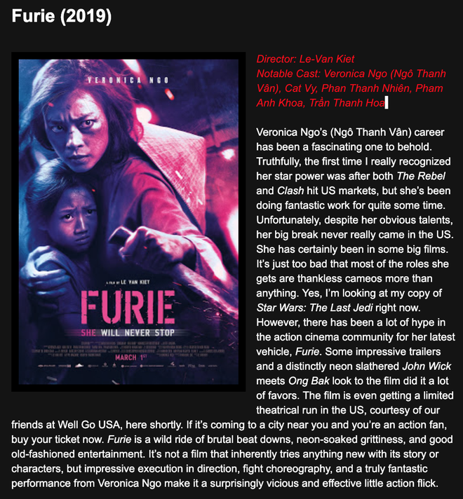 Nhà phê bình phim Mỹ đánh giá thế nào về Hai Phượng của Ngô Thanh Vân? Nhà phê bình phim Mỹ đánh giá thế nào về Hai Phượng của Ngô Thanh Vân?