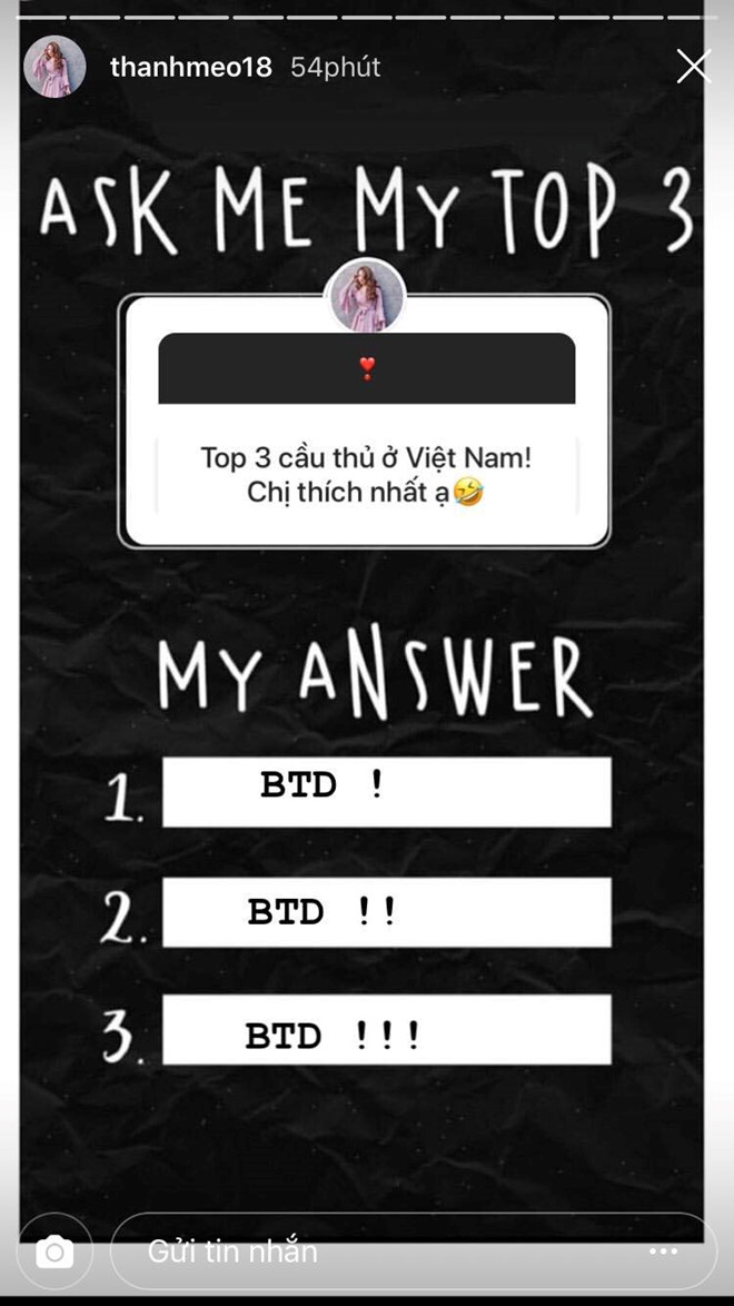 Lê Thị Thanh bất ngờ tiết lộ mình là bạn gái thủ môn Bùi Tiến Dũng?