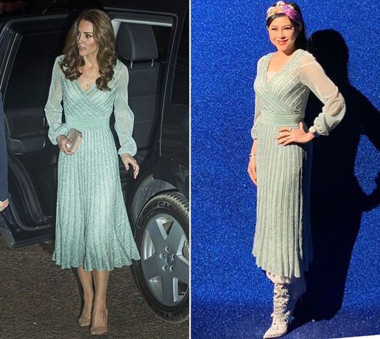 Mẹ chồng Hà Tăng đụng váy 57 triệu đồng với công nương Kate: Ai đẹp hơn ai?