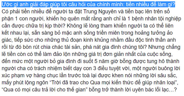 Vụ ly hôn Đặng Lê Nguyên Vũ: Bà Lê Hoàng Diệp Thảo bất ngờ trả lời tiền nhiều để làm gì?