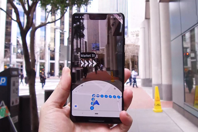 Google Maps AR mở rộng điều hướng đi bộ