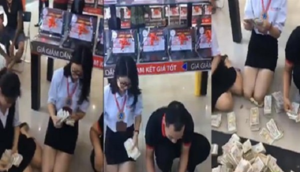 Chồng mang thùng tiền lẻ đi mua điện thoại 23 triệu tặng vợ ngày 8/3, cả cửa hàng được phen choáng váng vì đếm tiền mỏi tay