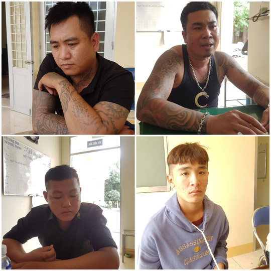 3 ôtô chở 22 kẻ xăm mình và kho hung khí