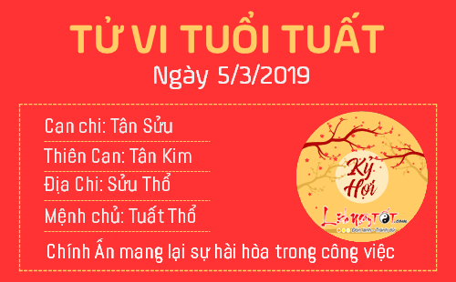 Tử vi Thứ 3 ngày 5/3/2019 của 12 con giáp: Mùi sự nghiệp thăng tiến, Thân bị Kiếp Tài quấy phá Tử vi Thứ 3 ngày 5/3/2019 của 12 con giáp: Mùi sự nghiệp thăng tiến, Thân bị Kiếp Tài quấy phá