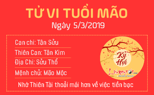 Tử vi Thứ 3 ngày 5/3/2019 của 12 con giáp: Mùi sự nghiệp thăng tiến, Thân bị Kiếp Tài quấy phá Tử vi Thứ 3 ngày 5/3/2019 của 12 con giáp: Mùi sự nghiệp thăng tiến, Thân bị Kiếp Tài quấy phá