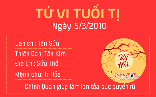 Tử vi Thứ 3 ngày 5/3/2019 của 12 con giáp: Mùi sự nghiệp thăng tiến, Thân bị Kiếp Tài quấy phá Tử vi Thứ 3 ngày 5/3/2019 của 12 con giáp: Mùi sự nghiệp thăng tiến, Thân bị Kiếp Tài quấy phá