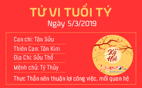 Tử vi Thứ 3 ngày 5/3/2019 của 12 con giáp: Mùi sự nghiệp thăng tiến, Thân bị Kiếp Tài quấy phá Tử vi Thứ 3 ngày 5/3/2019 của 12 con giáp: Mùi sự nghiệp thăng tiến, Thân bị Kiếp Tài quấy phá