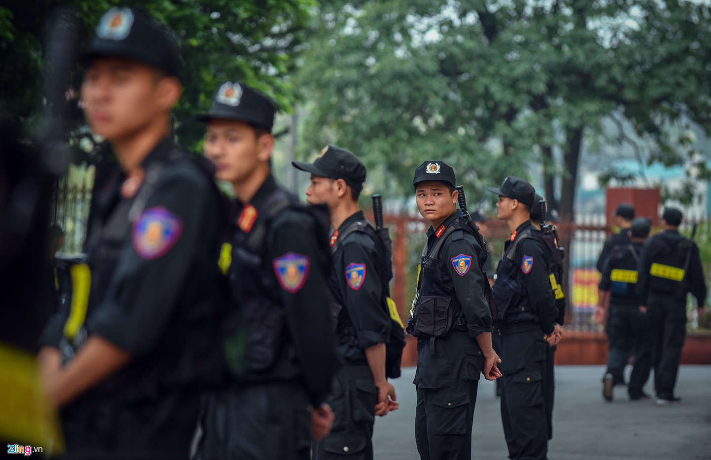 Trăm cảnh sát cơ động bảo vệ phiên xử đường dây đánh bạc nghìn tỷ