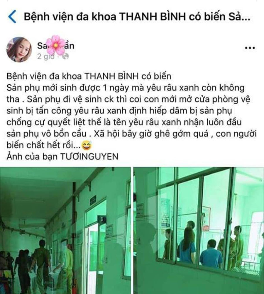 Sự thật thông tin sản phụ bị yêu râu xanh tấn công trong nhà vệ sinh