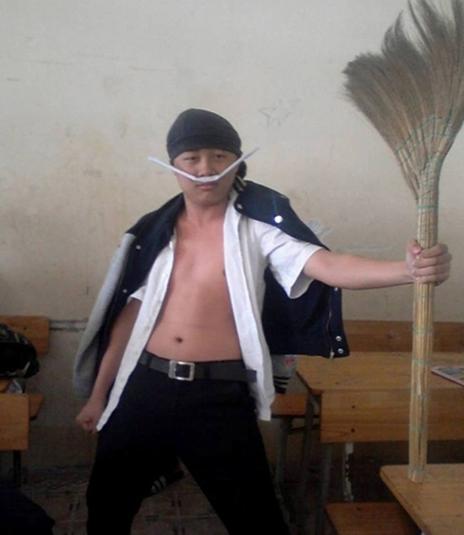 Loạt ảnh thể hiện đầy đủ bản chất của đám học trò: Nghịch ngợm, lầy lội nhưng cũng sáng tạo chẳng kém ai