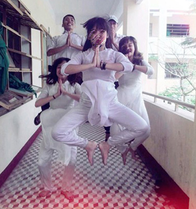 Loạt ảnh thể hiện đầy đủ bản chất của đám học trò: Nghịch ngợm, lầy lội nhưng cũng sáng tạo chẳng kém ai