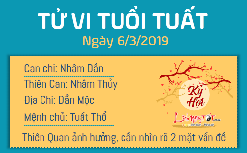 Tử vi thứ 4 ngày 6/3/2019 của 12 con giáp: Dần có Thực Thần mang lộc đến, Tý phải đề phòng tiểu nhân