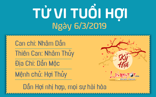 Tử vi thứ 4 ngày 6/3/2019 của 12 con giáp: Dần có Thực Thần mang lộc đến, Tý phải đề phòng tiểu nhân
