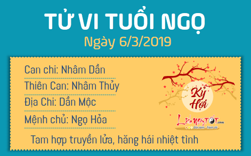 Tử vi thứ 4 ngày 6/3/2019 của 12 con giáp: Dần có Thực Thần mang lộc đến, Tý phải đề phòng tiểu nhân