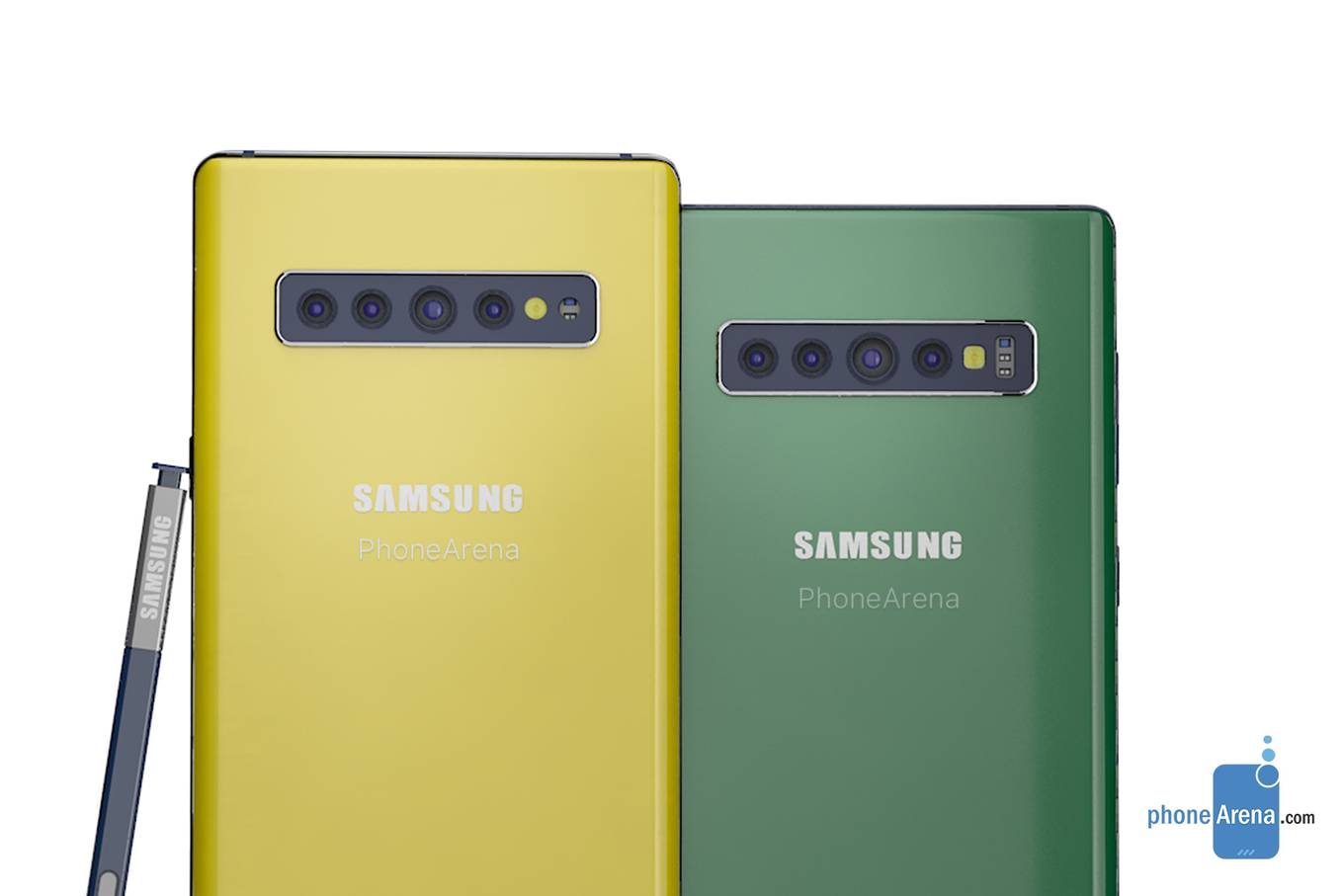 Ý tưởng Galaxy Note 10 với màn hình đục lỗ, 6 camera
