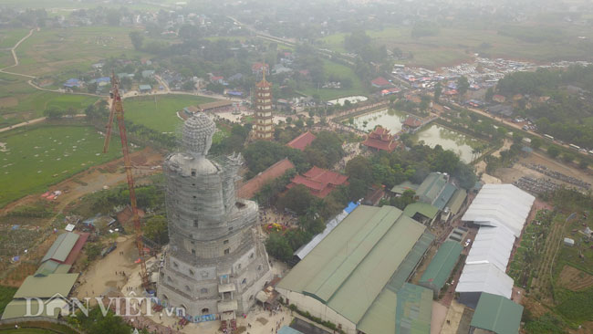 Video ảnh: Ngắm đại tượng Phật lớn nhất Đông Nam Á ở Hà Nội dần thành hình