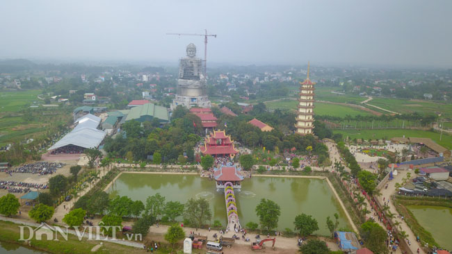 Video ảnh: Ngắm đại tượng Phật lớn nhất Đông Nam Á ở Hà Nội dần thành hình