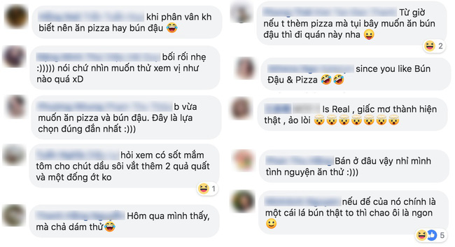 Cạn lời với sự kết hợp huyền thoại của ẩm thực 2 châu lục mang tên: Pizza bún đậu mắm tôm