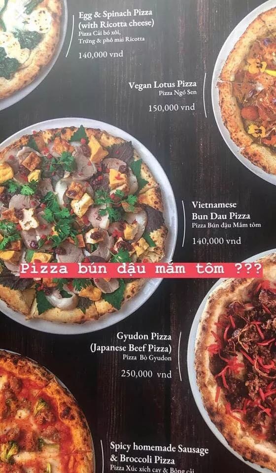 Cạn lời với sự kết hợp huyền thoại của ẩm thực 2 châu lục mang tên: Pizza bún đậu mắm tôm