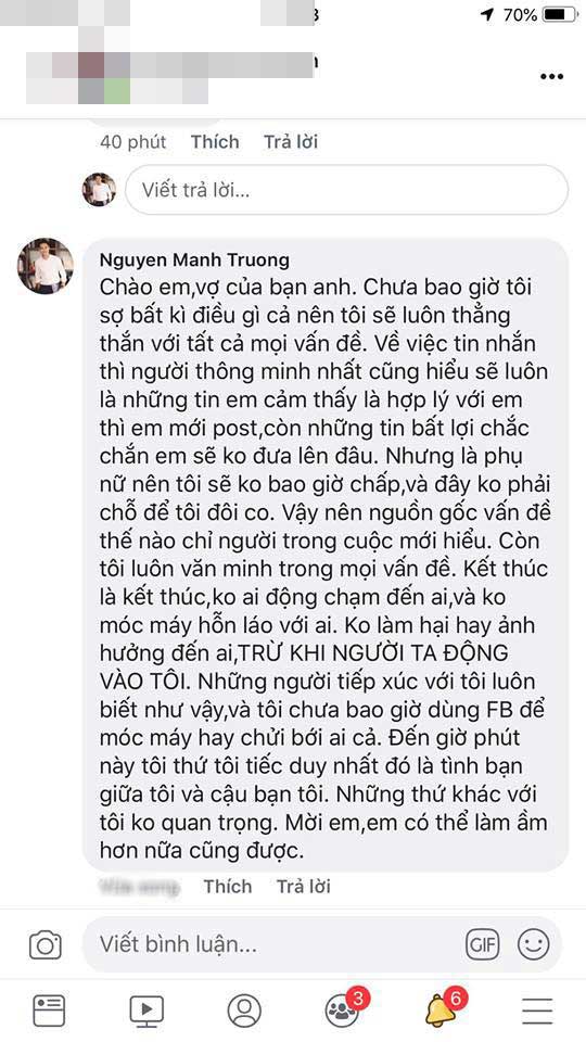 Mạnh Trường lên tiếng bênh vực vợ trước ồn ào khẩu chiến với nữ diễn viên trẻ về chuyện không sòng phẳng trong kinh doanh