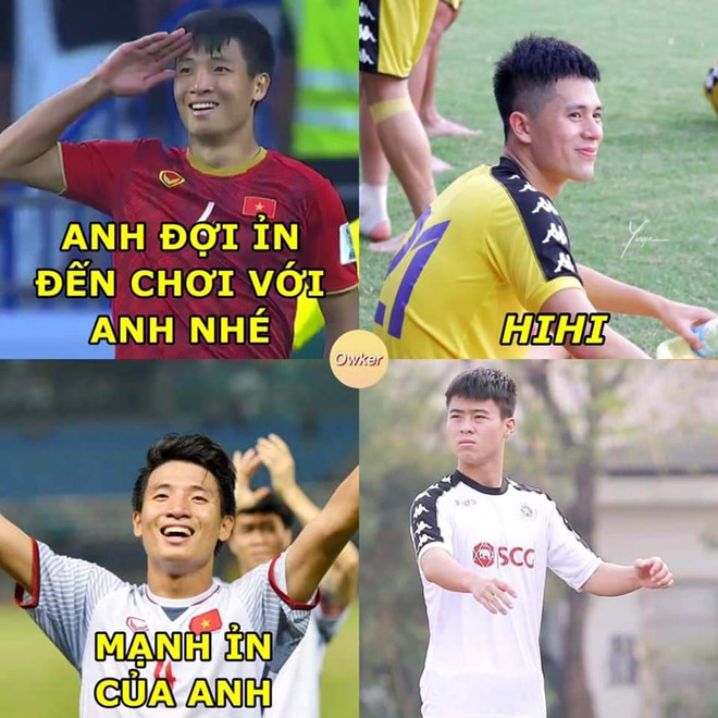 Loạt ảnh chế hài hước chào mừng cầu thủ Đình Trọng về nước