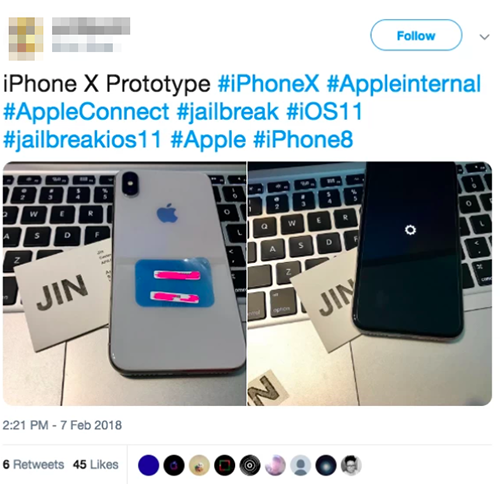 iPhone nguyên mẫu bị hacker lợi dụng để khai thác lỗ hổng