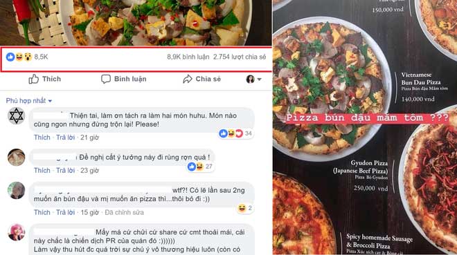 Pizza bún đậu mắm tôm gây tranh cãi: Biến tấu hợp lý hay nhân một đằng, bánh một nẻo?