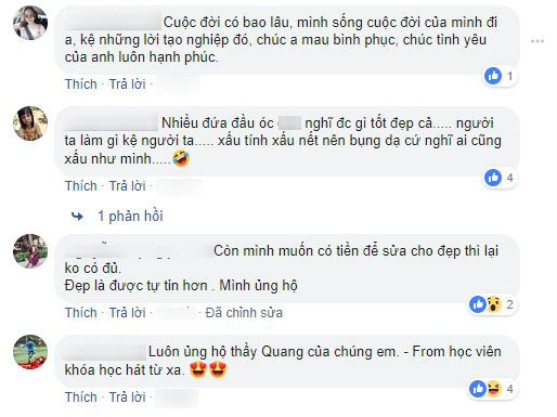 Bị ném đá vì công khai gương mặt 100% thẩm mỹ, Lương Bằng Quang bức xúc đáp trả Bị ném đá vì công khai gương mặt 100% thẩm mỹ, Lương Bằng Quang bức xúc đáp trả