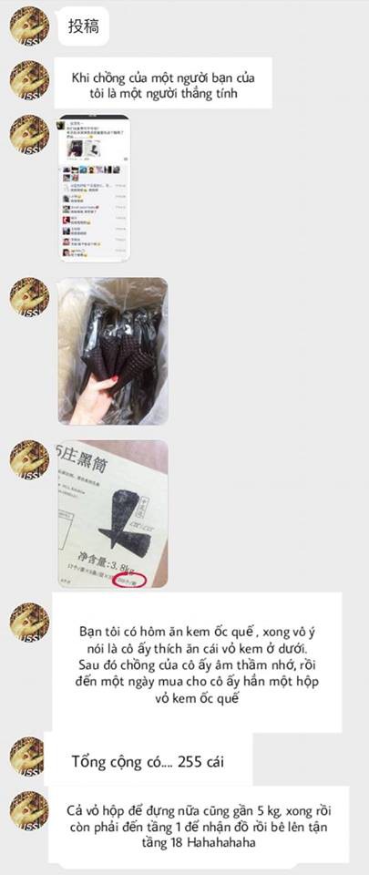 Buột miệng nói thích phần vỏ kem ốc quế, vợ trẻ choáng váng khi nhận được hộp quà nặng gần 4kg sau đó