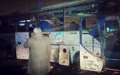 Xe buýt phát nổ ở trung tâm thủ đô của Thụy Điển