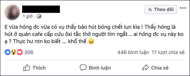 MXH xôn xao thông tin người đàn ông ngoại quốc tử vong sau khi hút bóng cười trong quán cafe ở Hà Nội MXH xôn xao thông tin người đàn ông ngoại quốc tử vong sau khi hút bóng cười trong quán cafe ở Hà Nội