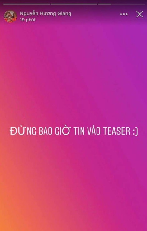 Đừng bao giờ tin vào Teaser MV của Hương Giang!
