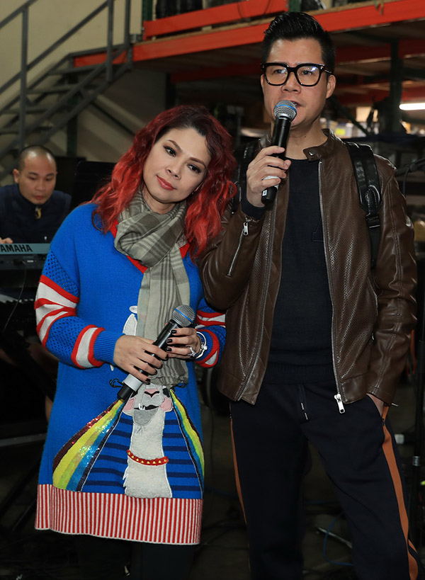 Chồng Thanh Thảo nhìn vợ tập nhạc vui vẻ với tình cũ Quang Dũng