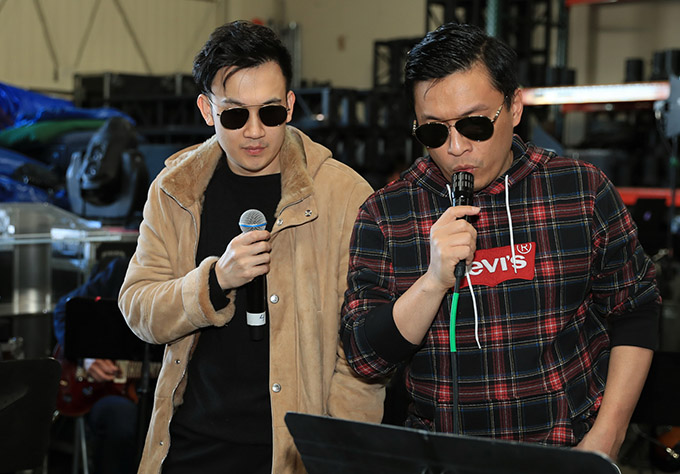 Chồng Thanh Thảo nhìn vợ tập nhạc vui vẻ với tình cũ Quang Dũng