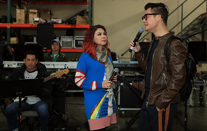 Chồng Thanh Thảo nhìn vợ tập nhạc vui vẻ với tình cũ Quang Dũng