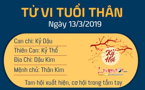 Tử vi thứ 4 ngày 13/3/2019 của 12 con giáp: Tuất gia đình đổ vỡ, Thân có quý nhân phù trợ Tử vi thứ 4 ngày 13/3/2019 của 12 con giáp: Tuất gia đình đổ vỡ, Thân có quý nhân phù trợ