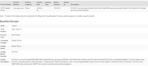 Oppo Reno lộ cấu hình với camera 48 megapixel