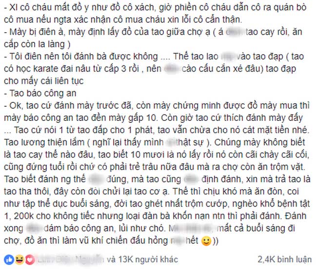Đang thong dong đi chợ đầu mối bị trộm thó mất túi đồ bạc triệu, cô gái hóa đả nữ xử lý ly kỳ hơn phim hành động