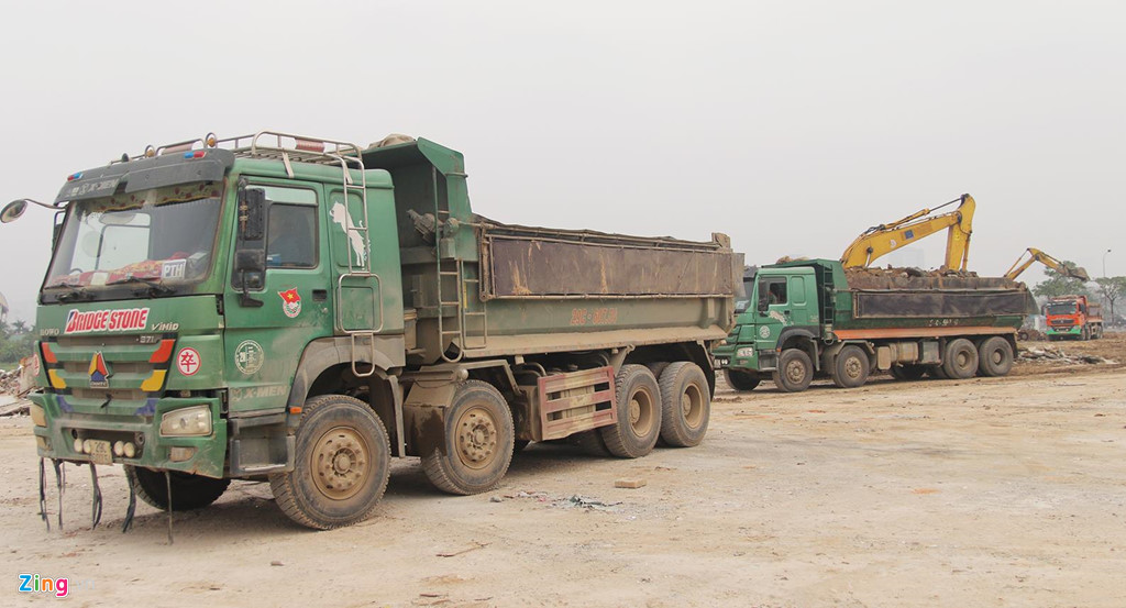 Dọn dẹp mặt bằng làm đường đua F1 tại Hà Nội