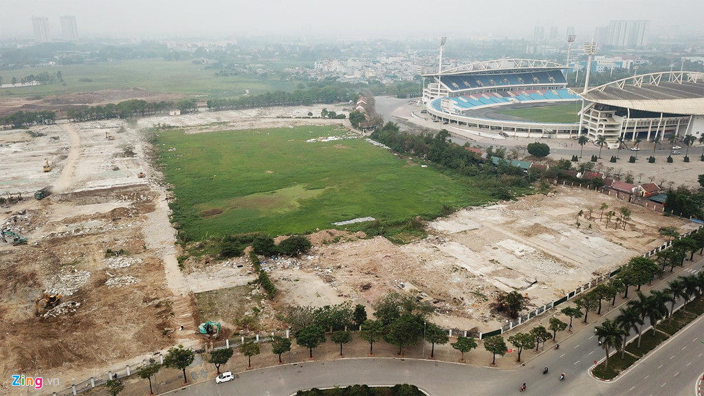 Dọn dẹp mặt bằng làm đường đua F1 tại Hà Nội