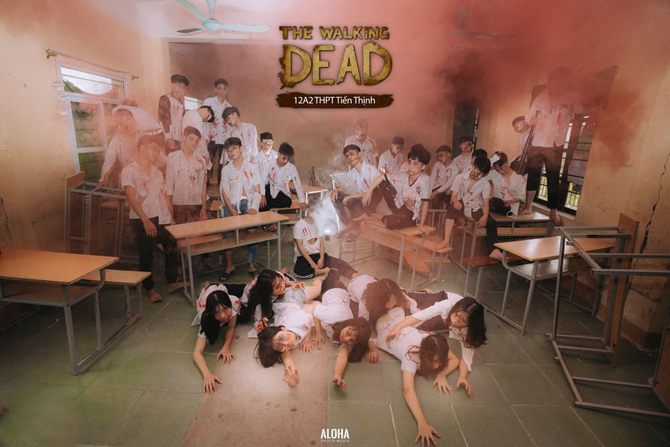 Dựng tóc gáy với bộ ảnh kỷ yếu theo phong cách xác sống đầy ma quái Dựng tóc gáy với bộ ảnh kỷ yếu theo phong cách xác sống đầy ma quái