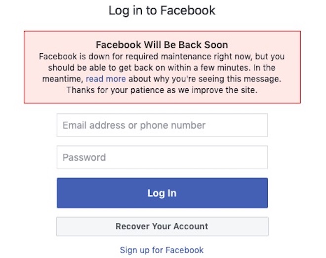 Facebook lên tiếng về sự cố Messenger đang xảy ra trên toàn cầu