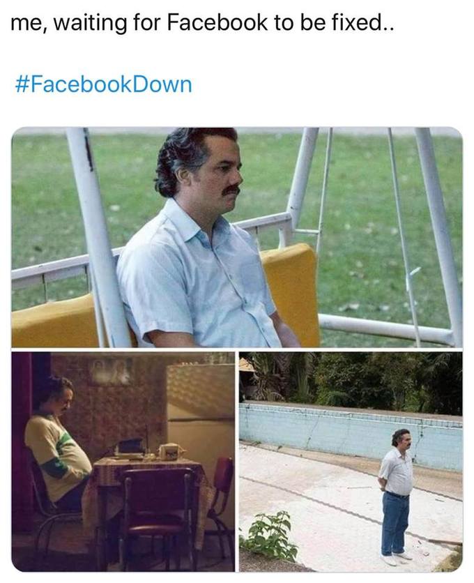 Ảnh chế sự cố Facebook sập trên toàn cầu