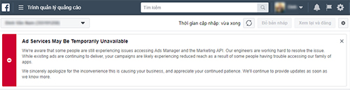 Các chủ shop online ca thán vì Facebook gặp sự cố