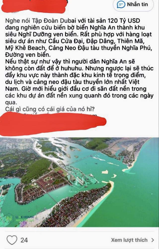 Công an triệu tập người tung tin giả về siêu dự án nghỉ dưỡng