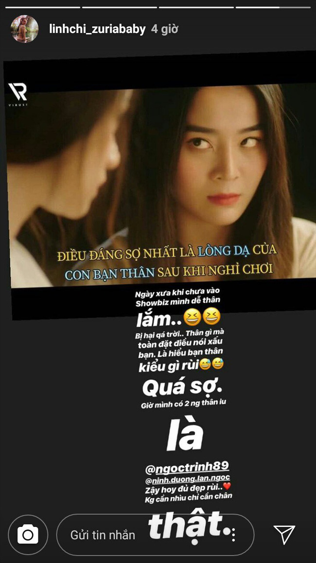 Linh Chi bất ngờ chia sẻ chuyện thường xuyên bị bạn thân showbiz đặt điều nói xấu giữa nghi vấn bị Vũ Khắc Tiệp cạch mặt Linh Chi bất ngờ chia sẻ chuyện thường xuyên bị bạn thân showbiz đặt điều nói xấu giữa nghi vấn bị Vũ Khắc Tiệp cạch mặt